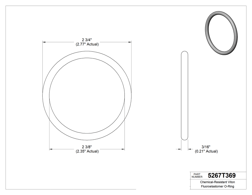 Technical drawing - 5267T369